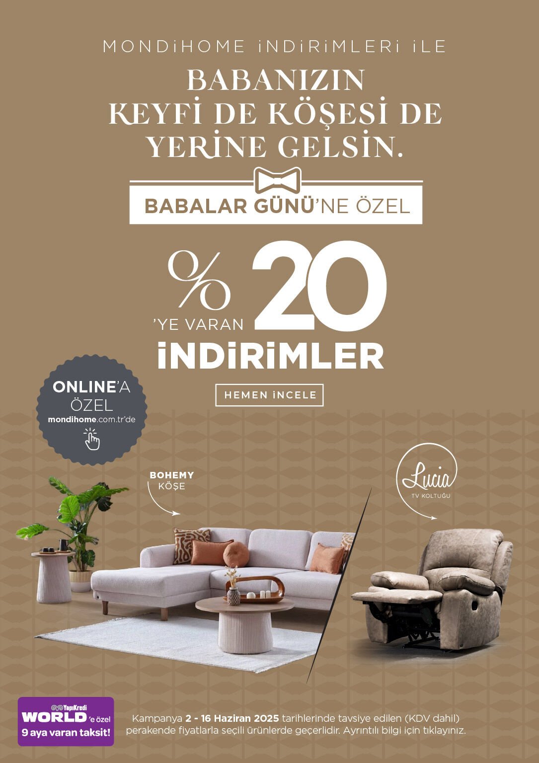 Babalar Günü Bohemy Köşe
