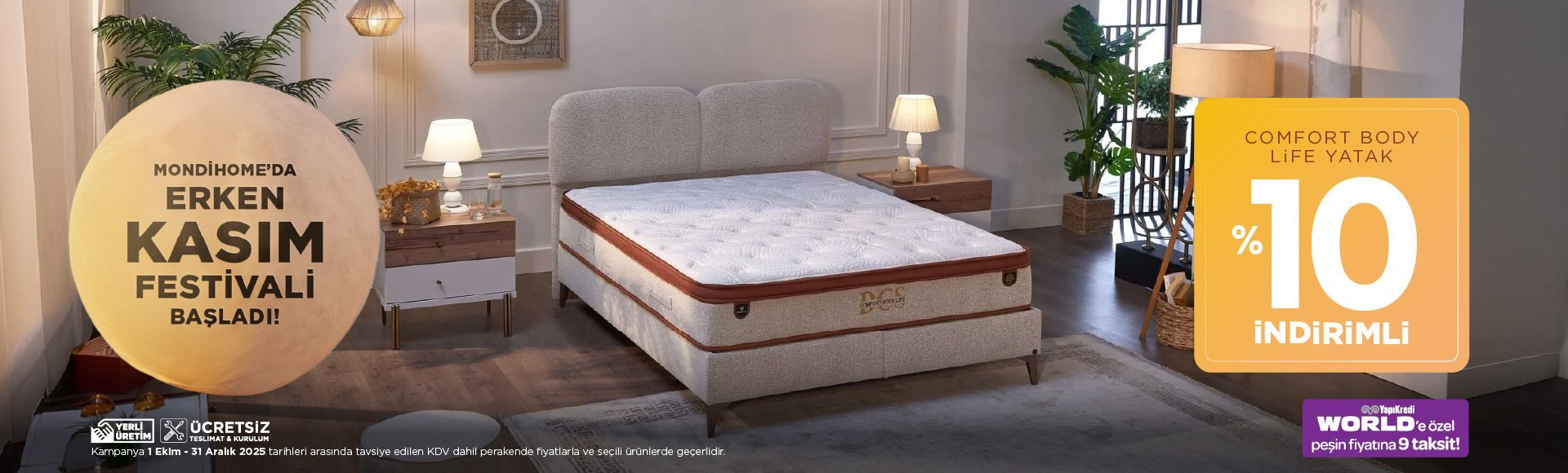 Comfort Body Life Yatak %10 İndirimli