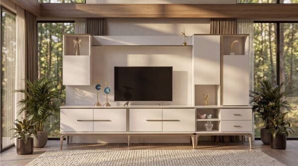 Olivia Tv Ünitesi Dolap Raf Modül