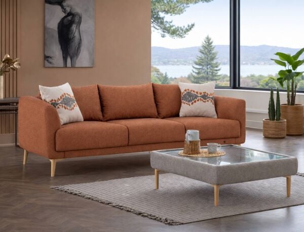 Lucas Orta Sehpa Ceviz Ayak