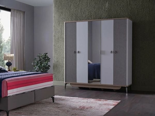 Clary 5 Kapaklı Gardırop