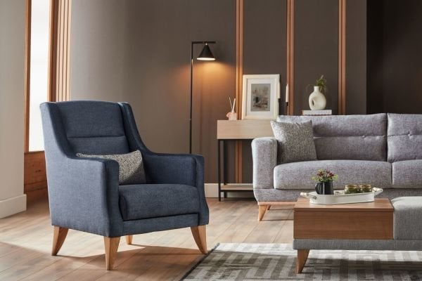 Metropol Koltuk Takımı - Gri, Lacivert