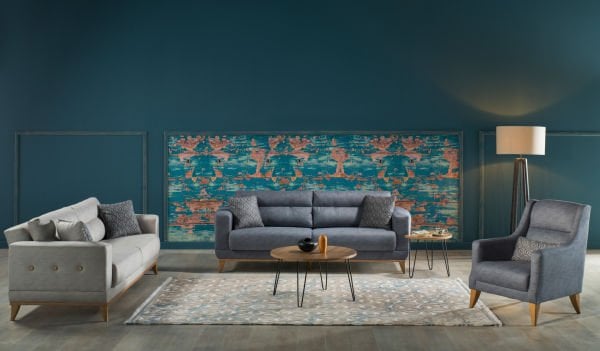 Metropol Koltuk Takımı - Krem, Antrasit