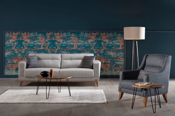 Metropol Koltuk Takımı - Krem, Antrasit