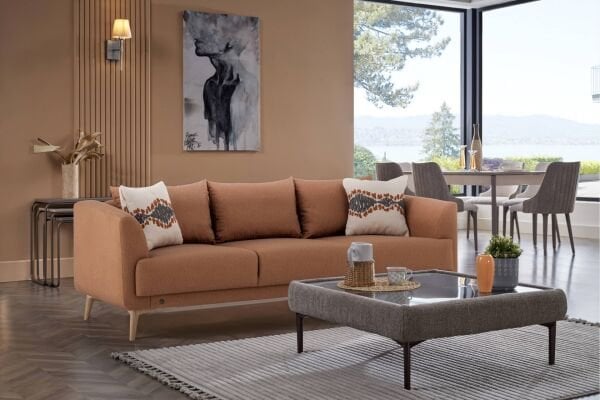 Lucas Üçlü Koltuk Kiremit