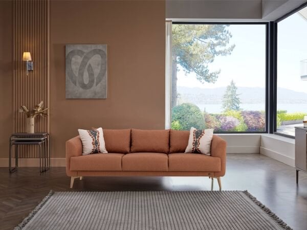 Lucas Üçlü Koltuk Kiremit