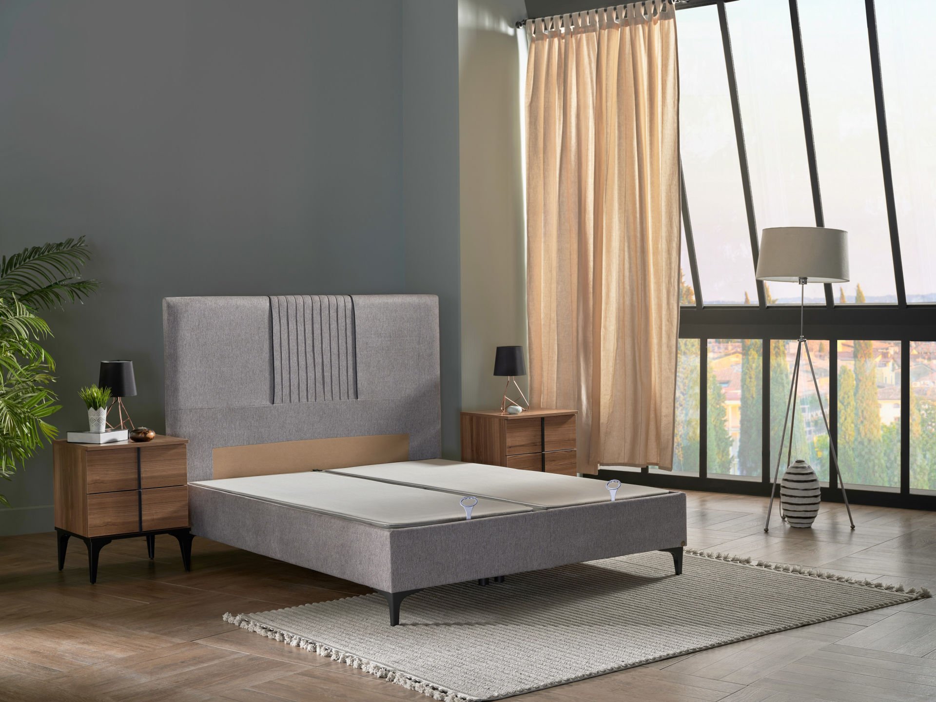 Enzo Line Baza 90X190 - Gri
