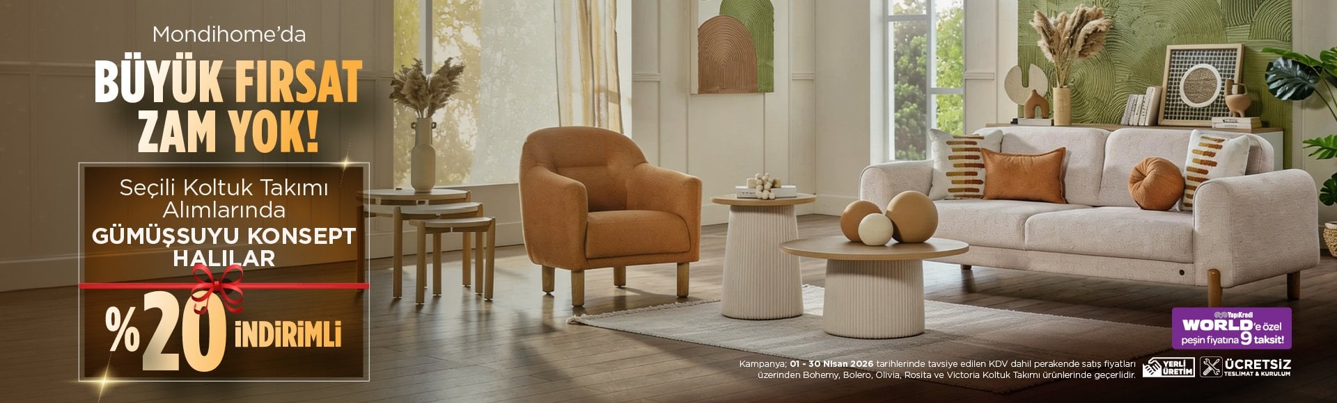 Gümüşsuyu Halılarda %20 İndirim